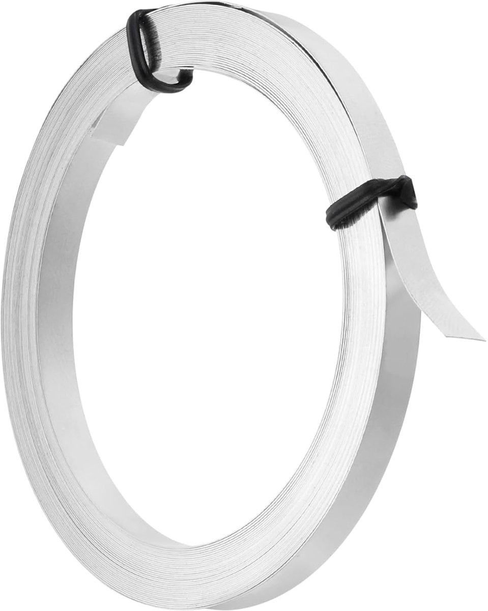Draad, 19,7 voet, nikkel-zilverdraad, 5 mm breed, met platte lunette, dikte 32, voor het maken van sieraden, sculptuur, pantser