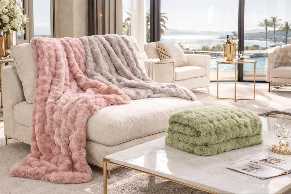 Fleece Dekentje 160x200cm - Extra Dikke 730 GSM - Luxe Zacht en Comfortabel - Perfect voor Bank en Bed - SnelShoppen
