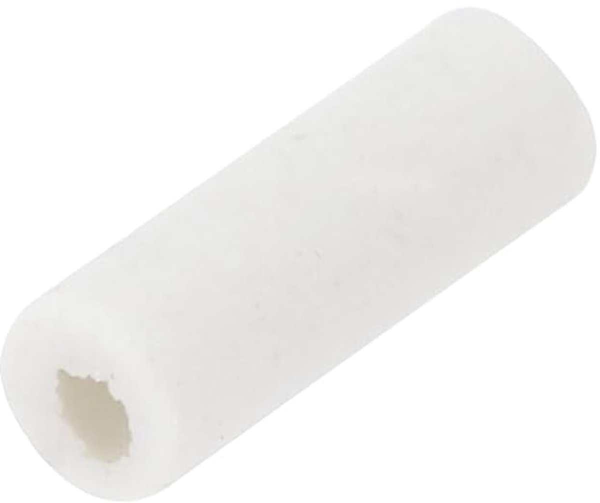Keramische isolatiebuis met een diameter van 1 mm met een gat van hoge temperatuur aluminium porselein voor verwarmingselement, 30 stuks, 3 x 10 mm