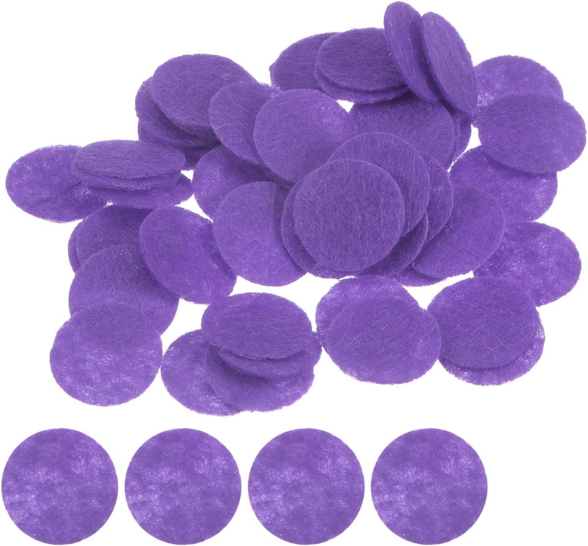 200 stuks ronde viltcirkels, 15 mm 5/8 inch, voorgesneden vilt, handwerk, viltcirkels, vliesstof, naaiprojecten, handwerk, paars