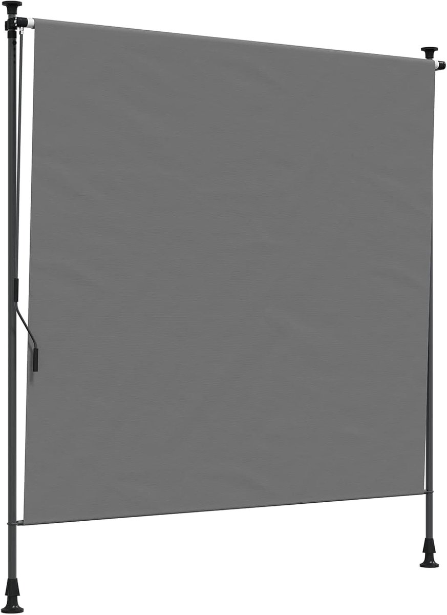 frame rolgordijn buiten 100x270 cm lichtgrijs