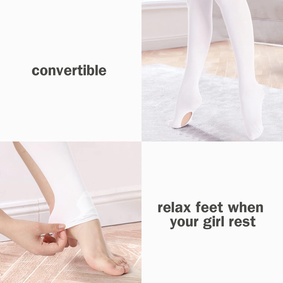 Balletpanty voor meisjes en dames, kinderen, danspanty met balletpanty