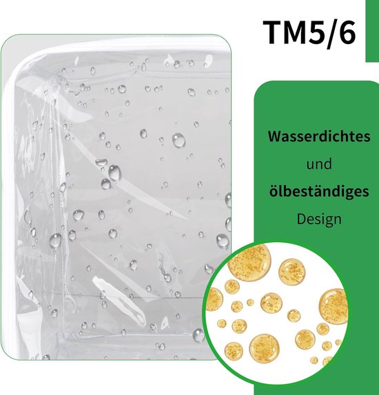 Beschermhoes met Thermomix TM5/TM6 Varoma - transparante TPU-hoes met ritssluiting en handgreep, waterdicht, antibacterieel en insectendicht, keukenmachine, stofbescherming — afbeelding 5