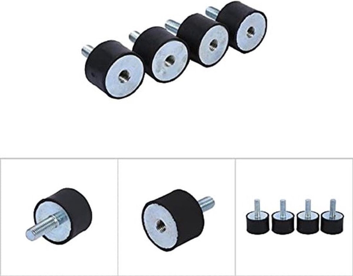 4x M8 M6 rubberen schokdemper spoel Rubber montage demper Antitrillingisolatorbevestiging Voertuig Silentblock(VD30*20 M8*23), Andere wijzigingen