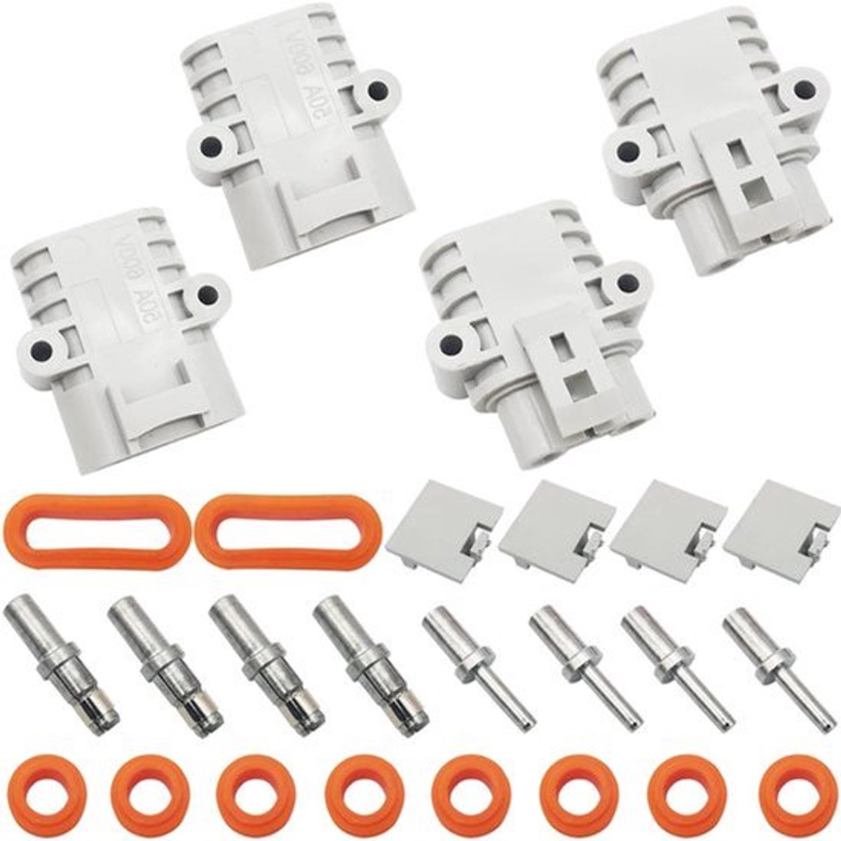 Plus - Batterijaansluiting stekker (2 sets) - 50 A 600 V - Quick Connect - Geschikt voor airconditioning, campers en caravans