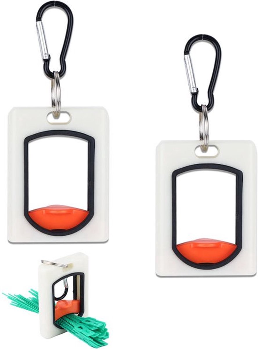 2 Stuks Kabelbinderhouder - Kunststof Kabelorganizer - Lichtgevend Ontwerp - Houdt Tot 150 Kabelbinders