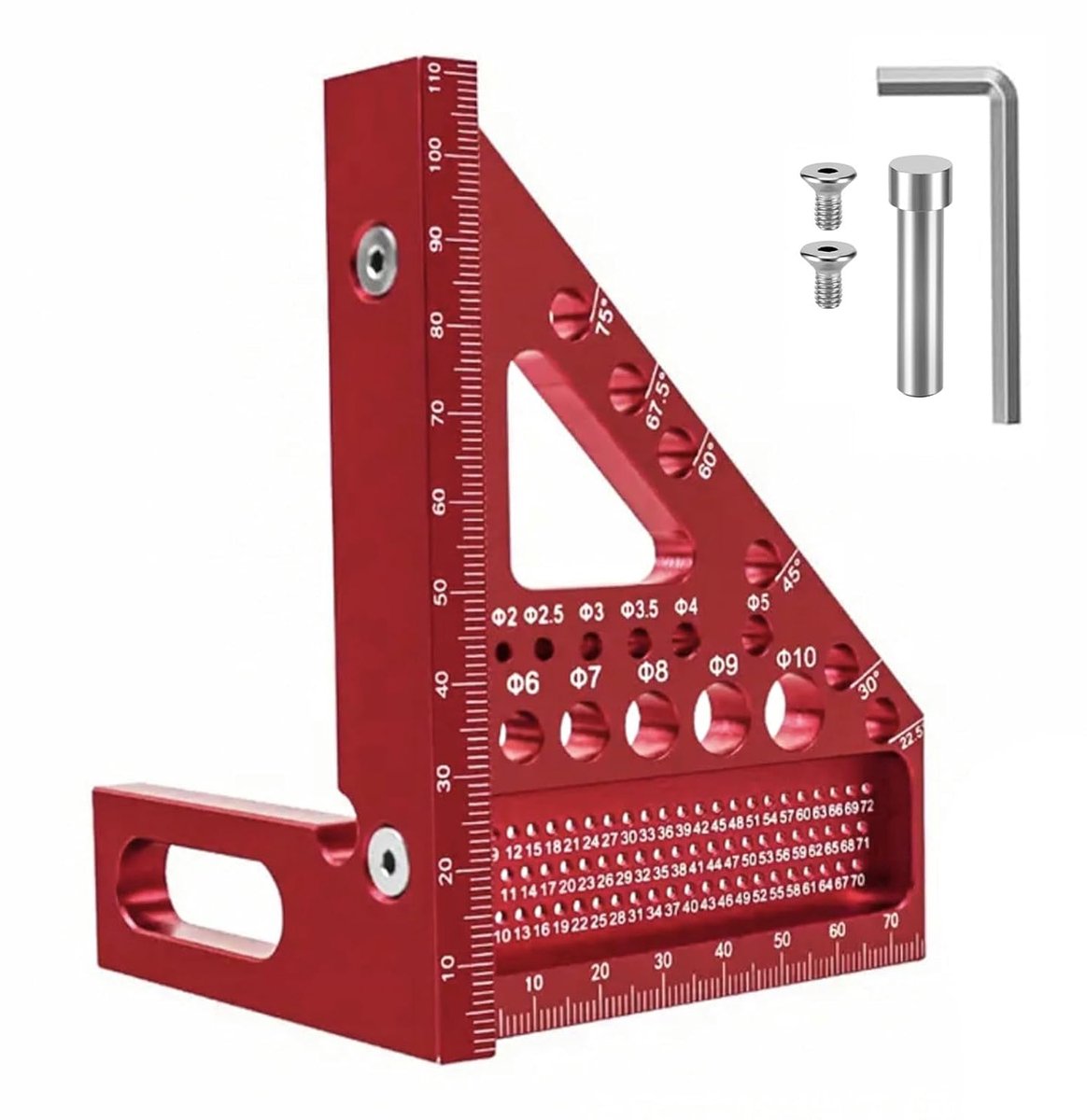 3D Mitre Angle 22,5°-90° - Aluminium Legering - Hoge Precisie - Ideaal voor Ingenieurs - ShopVlot