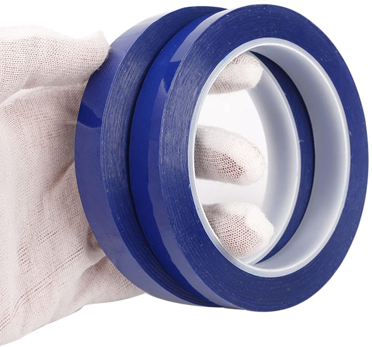Hittebestendige tape 10mm x 33m - blauwe PET tape - met silicone lijm - ideaal voor elektronica en DIY - ShopVlot