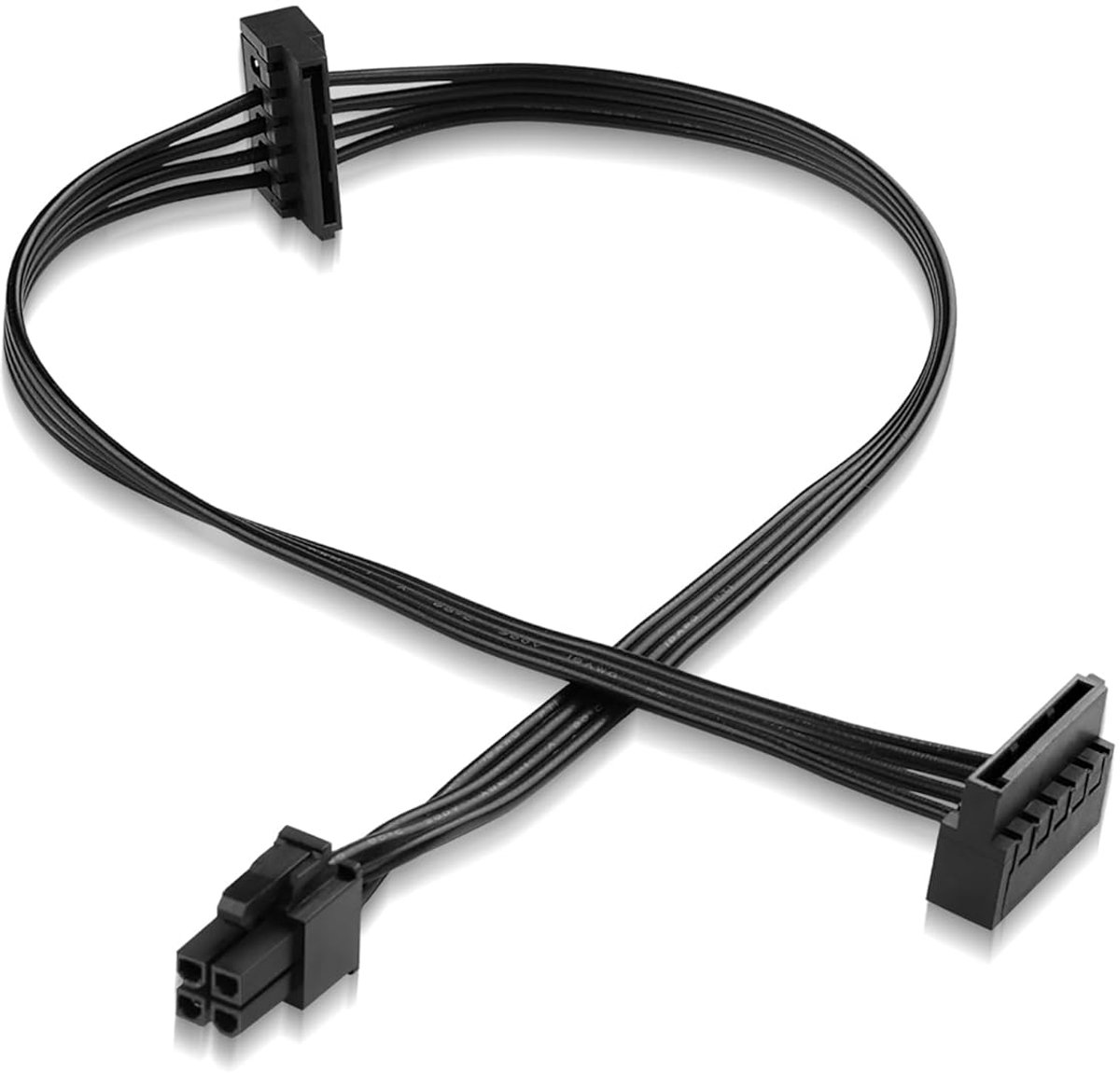 SATA 15-Pin Power Adapter Kabel 45cm - 4-Pin naar Dual SATA - Geschikt voor ThinkCentre/ThinkStation - ShopVlot