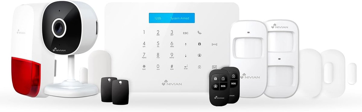 Alarm systeem - Geen maandlasten - WiFi/GSM set - Eenvoudige installatie - Tot 60 detectors - ShopVlot