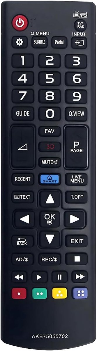 Afstandsbediening vervanging voor LG TV - Geen programmeren nodig - Eenvoudig in gebruik - ShopVlot