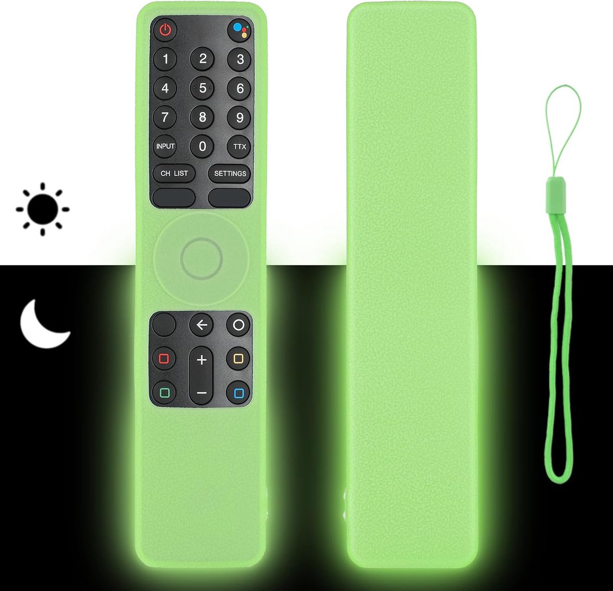 Afstandsbediening hoes - schokbestendig - neon groen - perfect voor XMRM-010 TV - ShopVlot