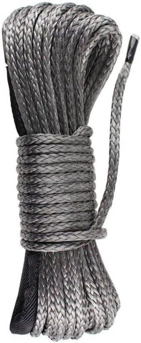 Synthetic Winch Line Kabel 1/4 x 48' - Dyneema SK78 - Lichtgewicht en drijvend - Ideaal voor ATV en UTV - ShopVlot