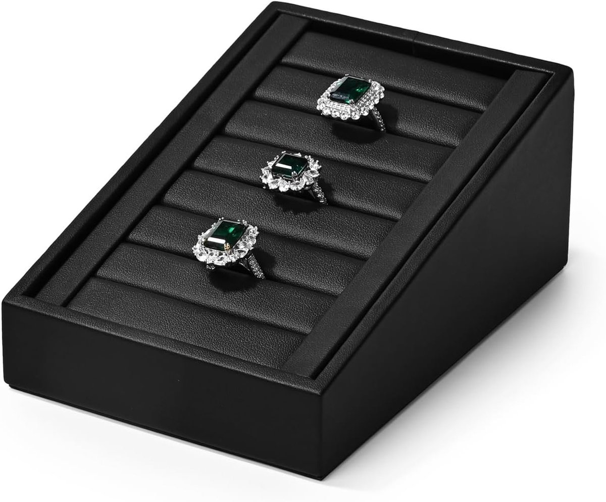 Sieraden Display Stand - PU Leer - Organisator voor Ringen, Hangers en Oorbellen - Perfect voor Opberging - ShopVlot