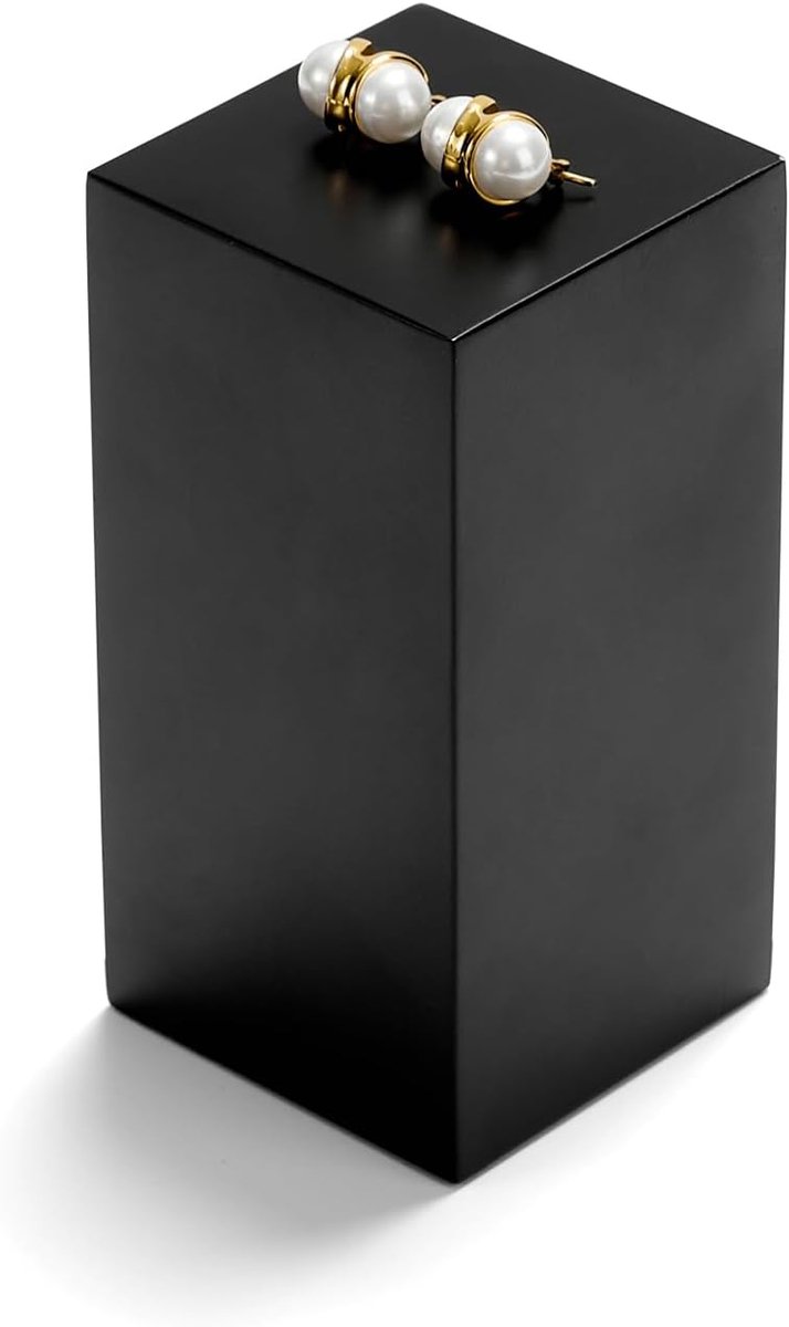 Sieraden display standaard 12 x 5 x 12 cm - massief hout - minimalistische stijl - perfect voor toonbank - ShopVlot