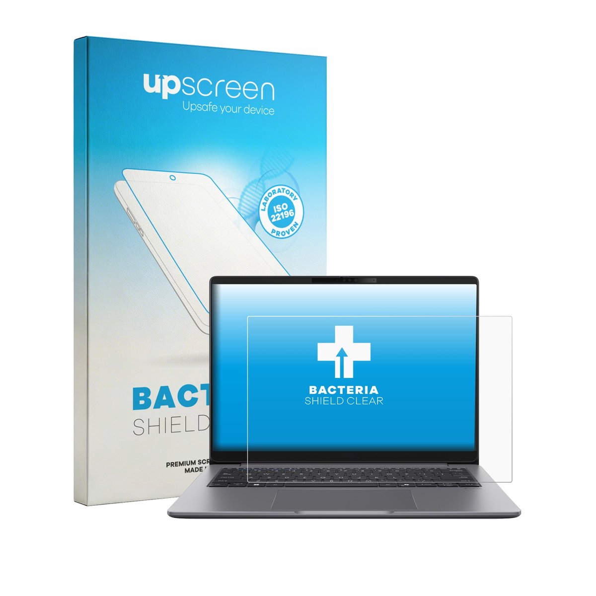 upscreen - Screenprotector voor ASUS ExpertBook PM3 - Folie Beschermfolie transparant antibacterieel