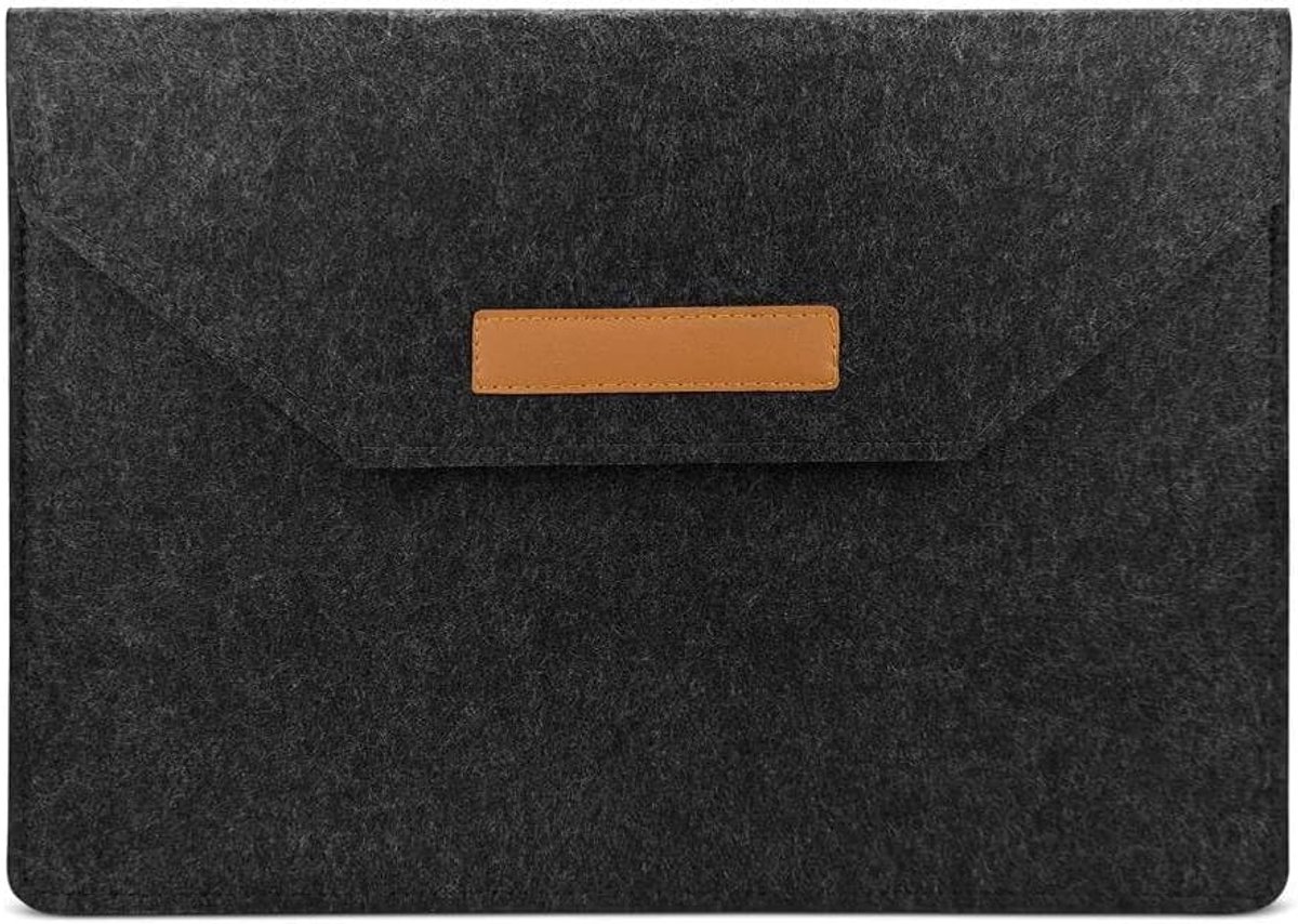 Laptophoes 13 inch - vilt - meerdere vakken - beschermt uw laptop of tablet - ShopVlot