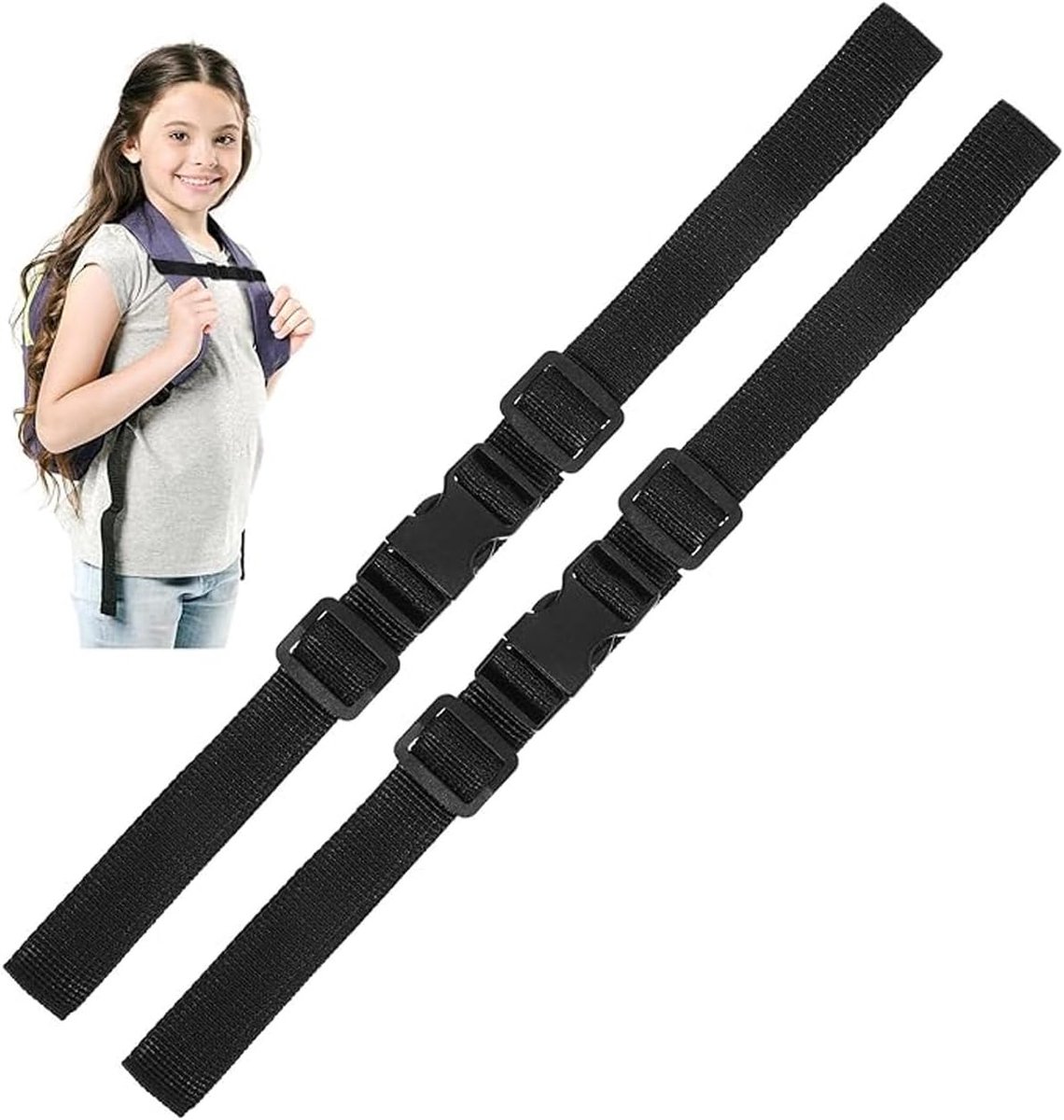 Bevestigingsriemen 2 stuks - niet elastisch - robuust nylon - veilig vastzetten van ladingen - ShopVlot