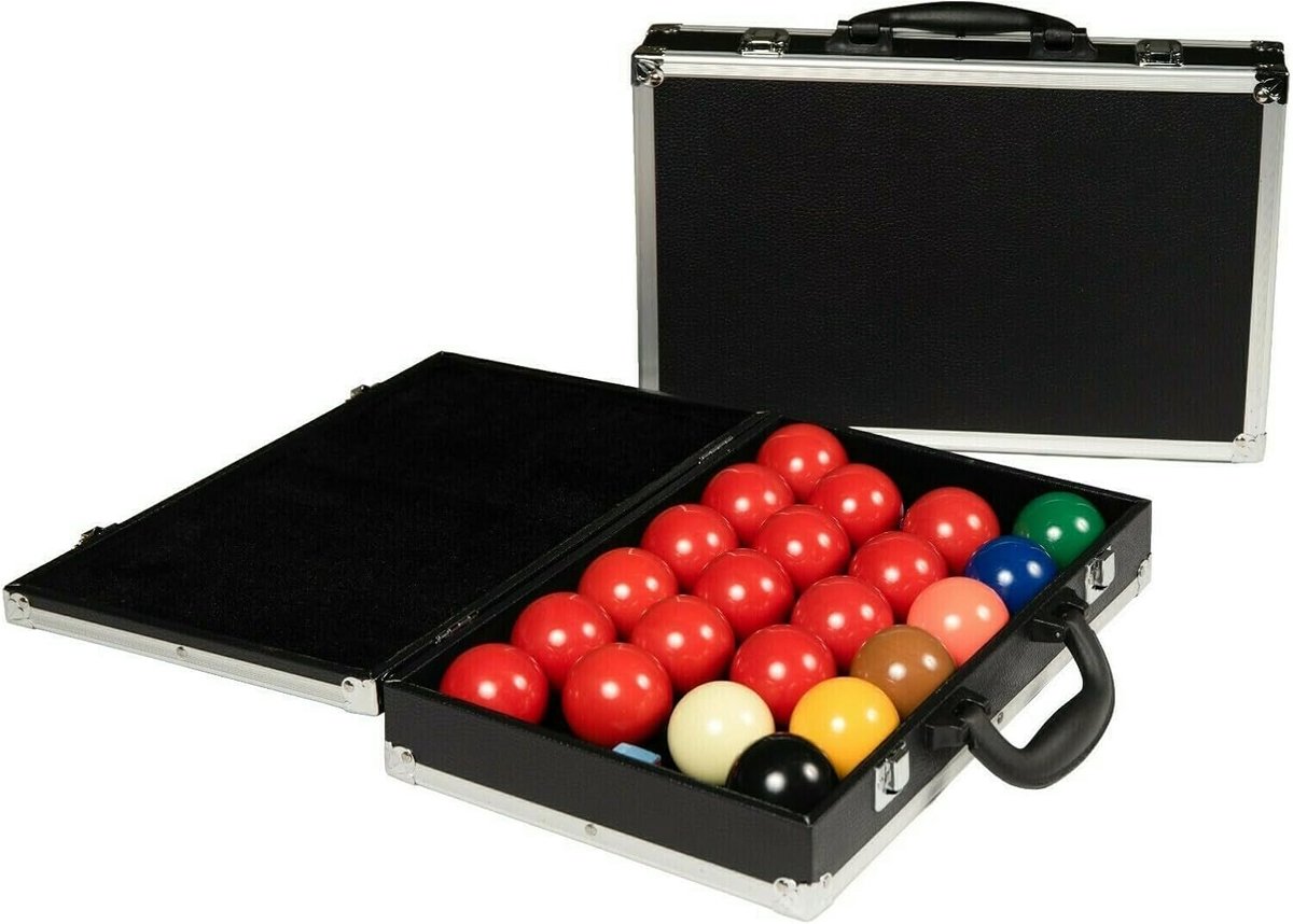 Snookerballen koffer 52.5mm - Aluminium - Met zachte foam inlay - Bescherming voor 22 ballen - ShopVlot