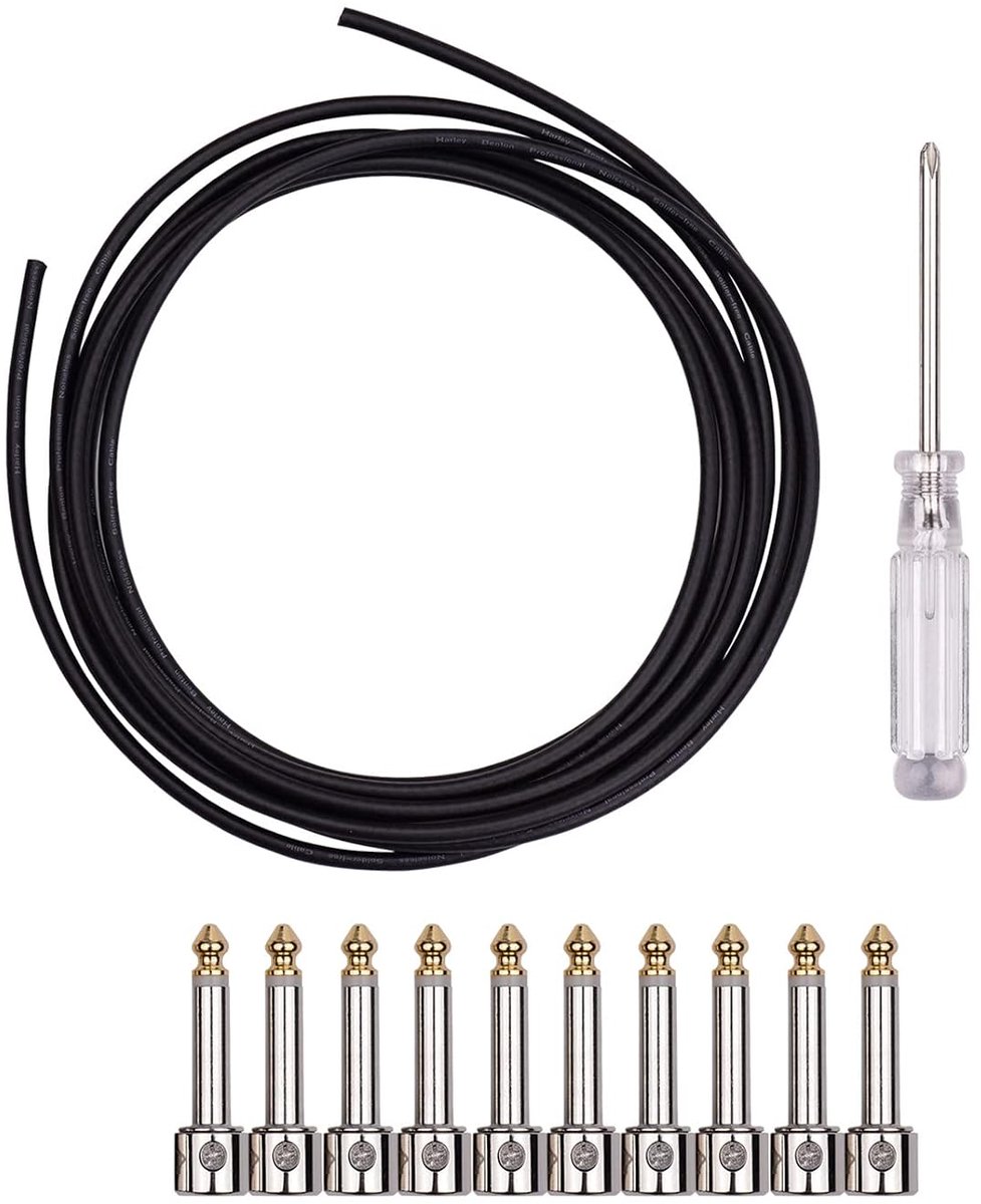 Solderless patch kabel set - 3 meter met 10 pluggen - mini schroevendraaier - verbeter je muzikale prestaties - ShopVlot
