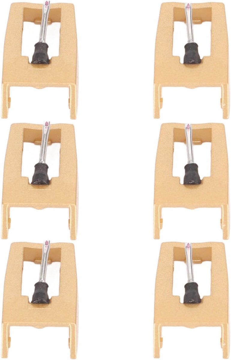 Platenspelernaald 6 Pack - Vervangende stylus - Geschikt voor verschillende draaitafels - Verbeter je geluidservaring - ShopVlot