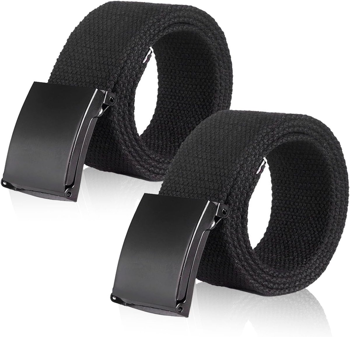 Herenriem 2 Stuks - Canvas Werkriemen - Verstelbaar Zonder Gaten - Lichtgewicht Nylon - ShopVlot