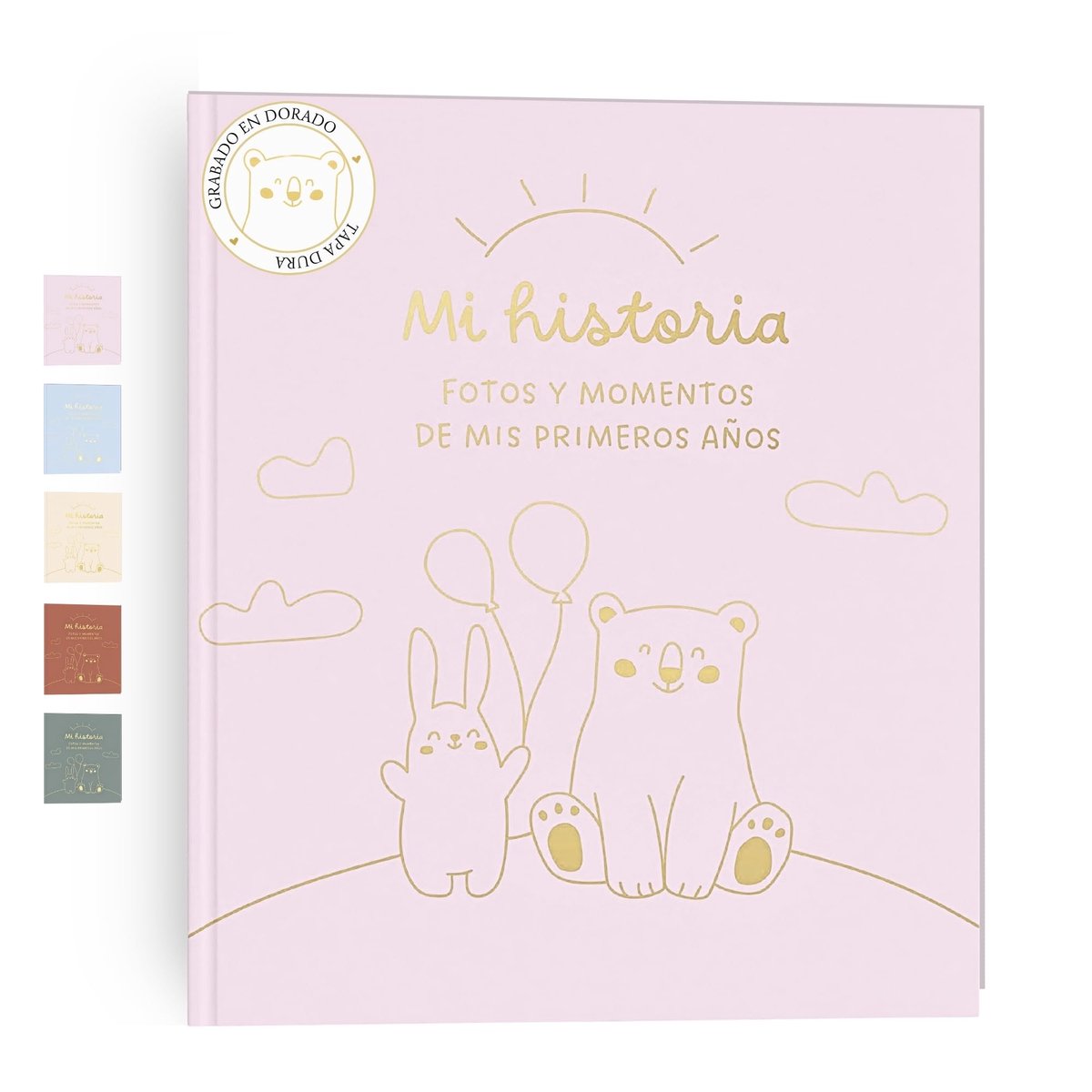 Babyalbum voor het eerste jaar - Roze - Met 50 pagina's en stickers - Unieke herinneringen vastleggen - ShopVlot