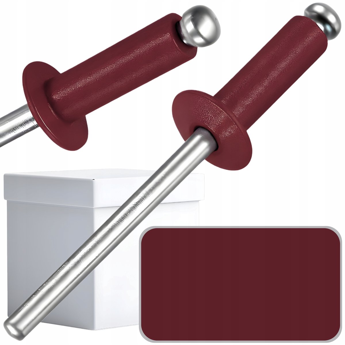 500x Popnagels RAL 3005 Bordeaux Rood 4,8x10 mm