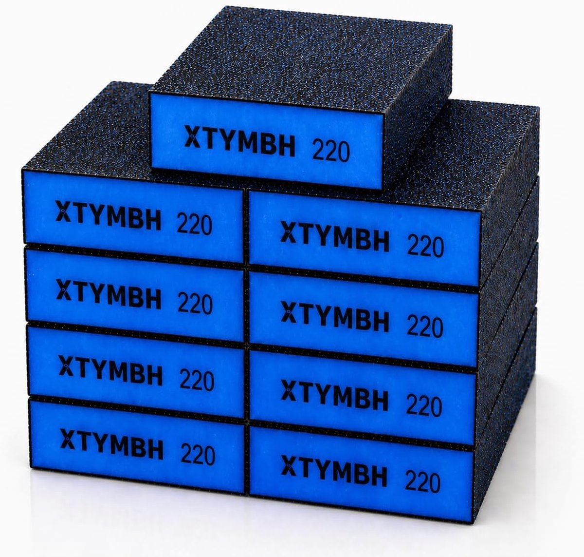 Schuursponzen 9 stuks - korrel 220 - nat en droog schuurpapier - ideaal voor hout en metaal - ShopVlot
