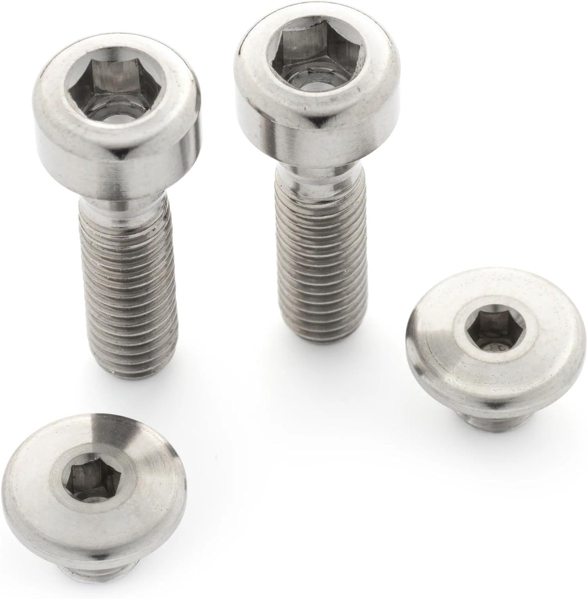 Remhevelschroeven set van 4 M5 - Titanium - Lichtgewicht en corrosiebestendig - Ideaal voor Shimano XT remhevel - ShopVlot