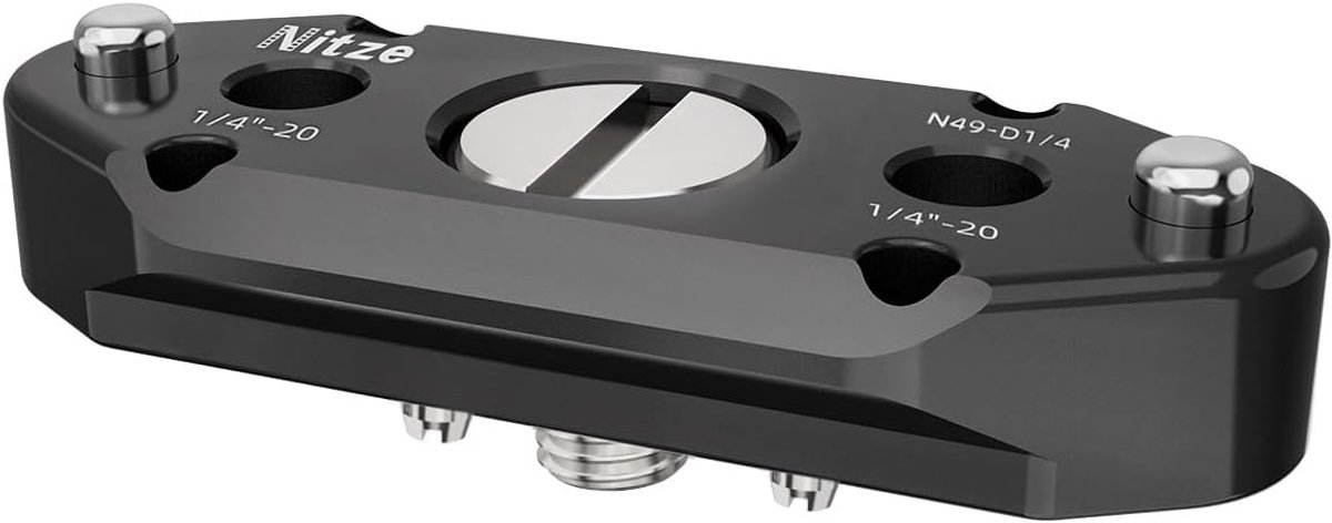 NATO rail 1/4" schroef met positioneringspin - 50mm multifunctioneel - anti-deflectie ontwerp - ShopVlot