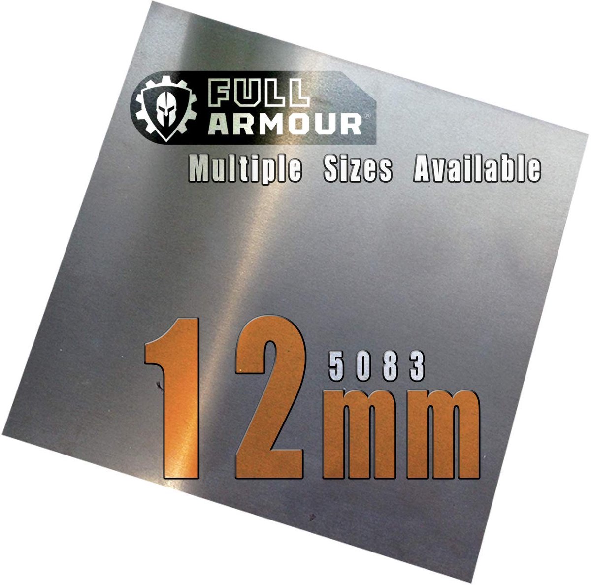 Aluminium plaat 12mm - 5083 100mm x 100mm - uitstekende lasbaarheid - ideaal voor constructie - ShopVlot