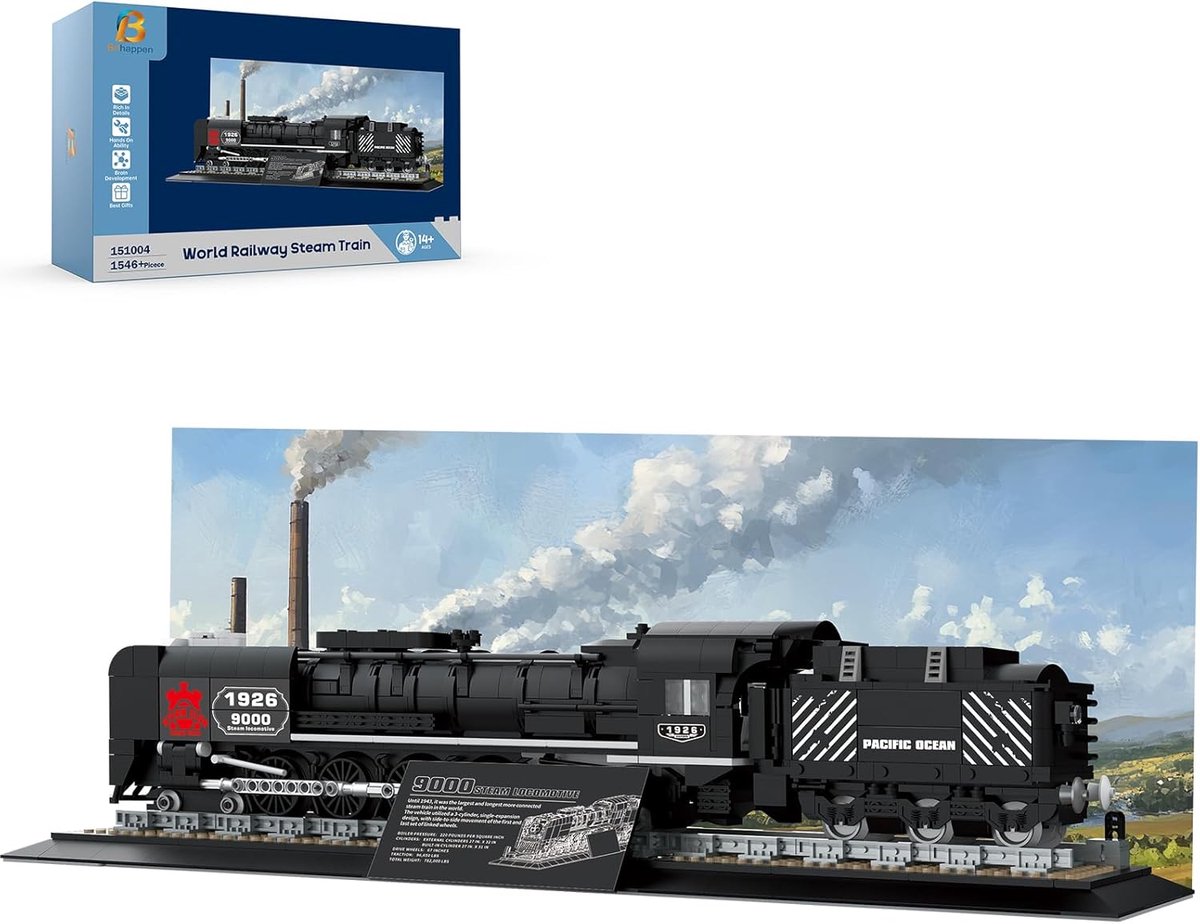 Trein modelbouwset voor volwassenen - gedetailleerd - perfect voor hobbyisten - stimuleert creativiteit - ShopVlot