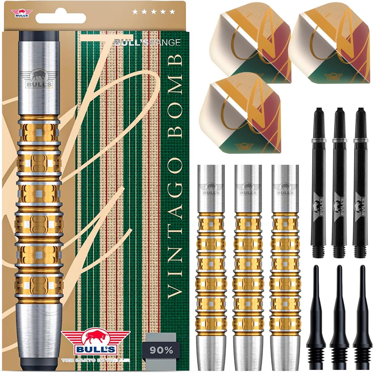 Fléchettes 17g - 90% Tungstène Barrel - Compact Design - Natuurlijke Grip voor Precisie - ShopVlot