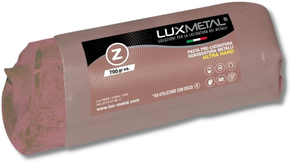Metaal slijppasta 700 g - Ultra hard bruin - Polijstpasta voor aluminium en roestvrij staal - ShopVlot