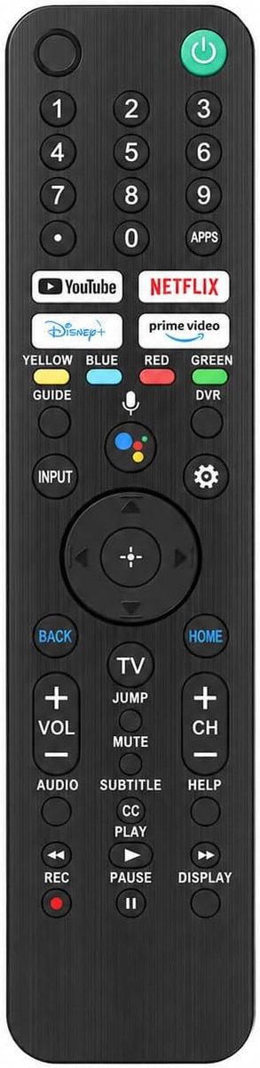 Universele afstandsbediening voor Sony RMF-TX500U / RMF-TX520U - direct gebruiksklaar - met handige streamingknoppen - ShopVlot