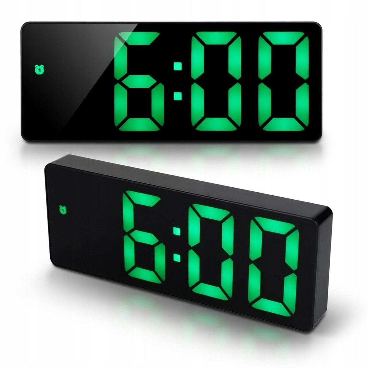 Moderne LED digitale wekker met datum en temperatuur - USB
