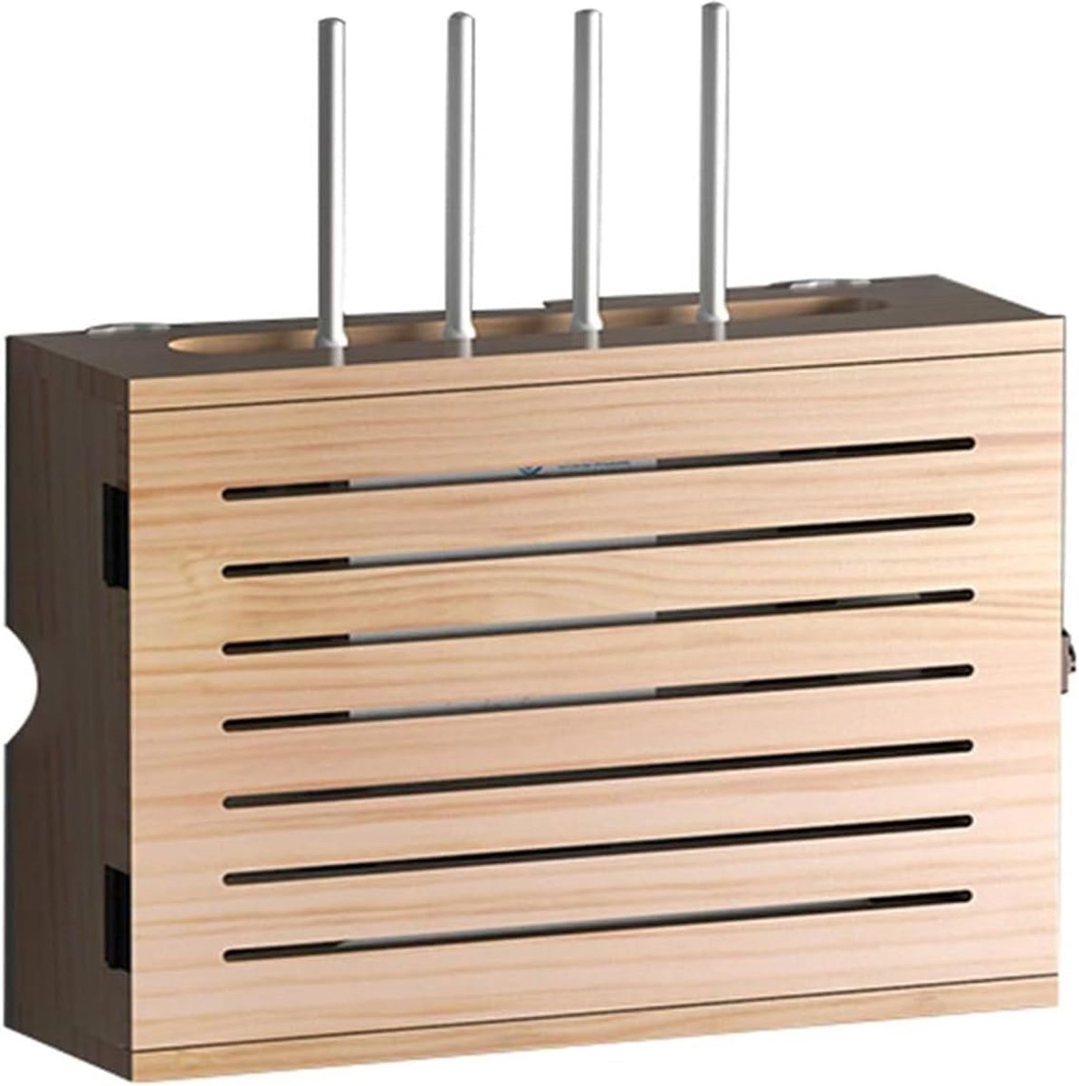 Router opslagbox - houten wandplank - kabelmanagement box - georganiseerd en stijlvol - ShopVlot