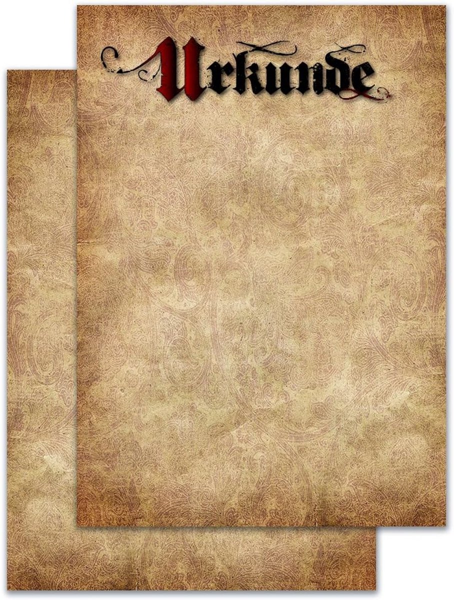 Certificaat A4-formaat - Vintage/pergamijn ontwerp - Stevig 190gsm papier - ShopVlot