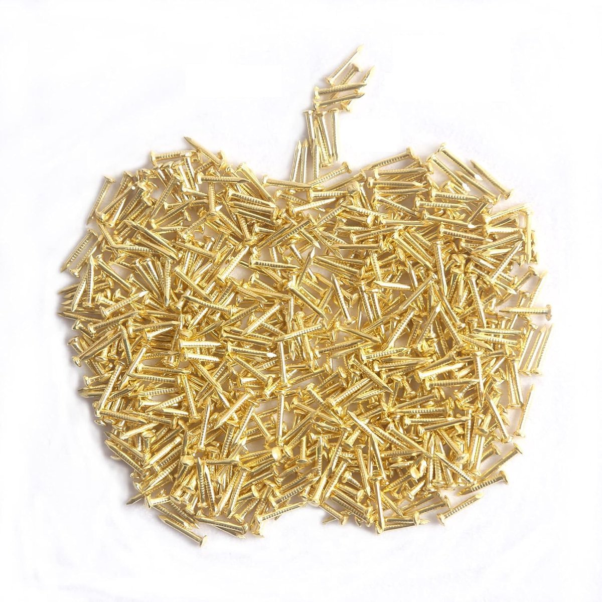 Kleine spijkers 1.5x20mm - goud - 500 stuks - perfect voor decoratieve projecten - ShopVlot