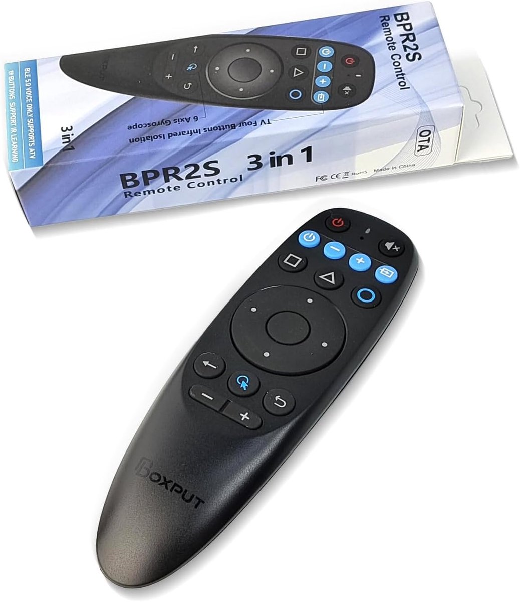 Air mouse afstandsbediening - Bluetooth spraakbesturing - 6-assige gyroscoop - Geschikt voor TV boxen en computers - ShopVlot