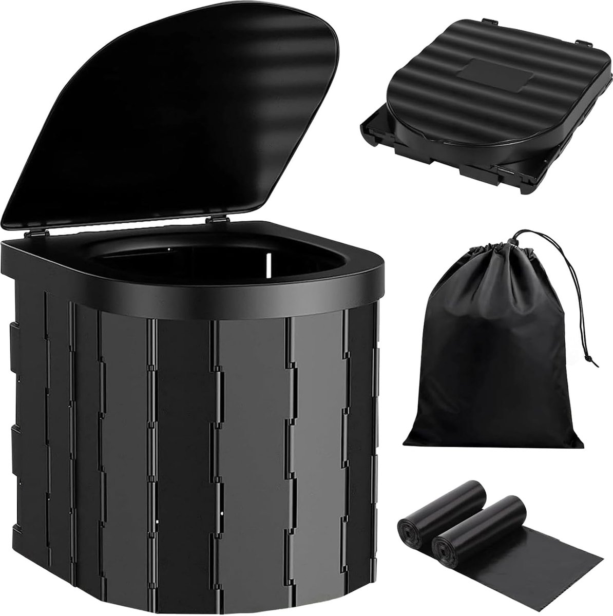 Campingtoilette max 150 kg - Vouwbaar - Trenntoilet voor binnen en buiten - Ideaal voor op camping - SnelShoppen