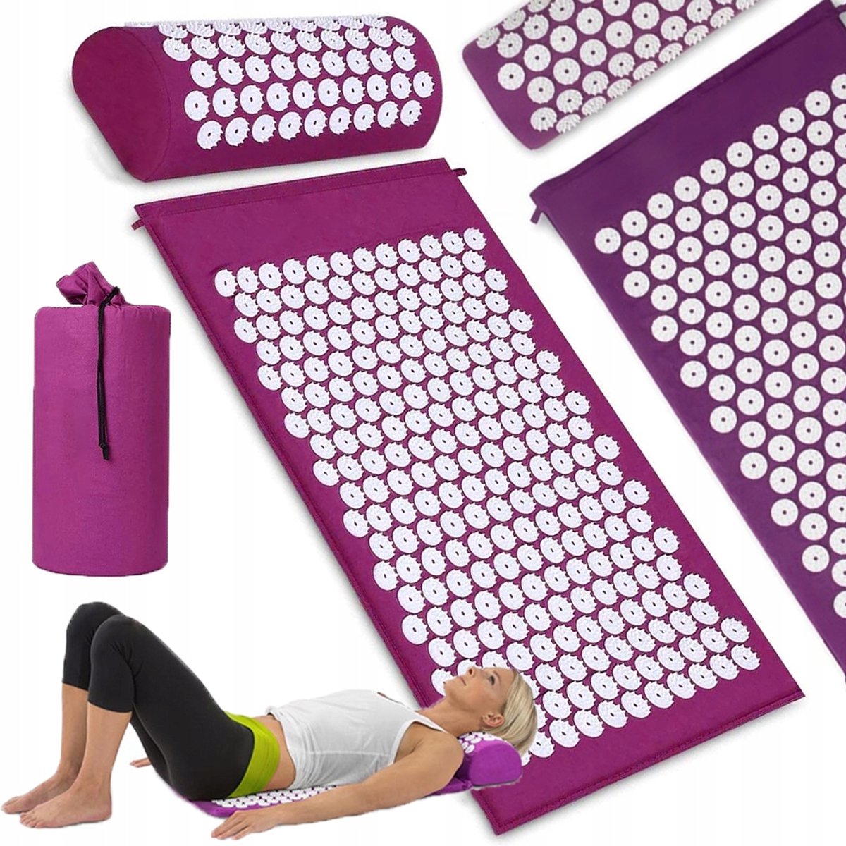Acupressuur Mat & Kussen Set - Ontspanning & Circulatie