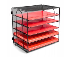 Metalen Bureau Organizer Ameco - 5 Vakken voor Documenten