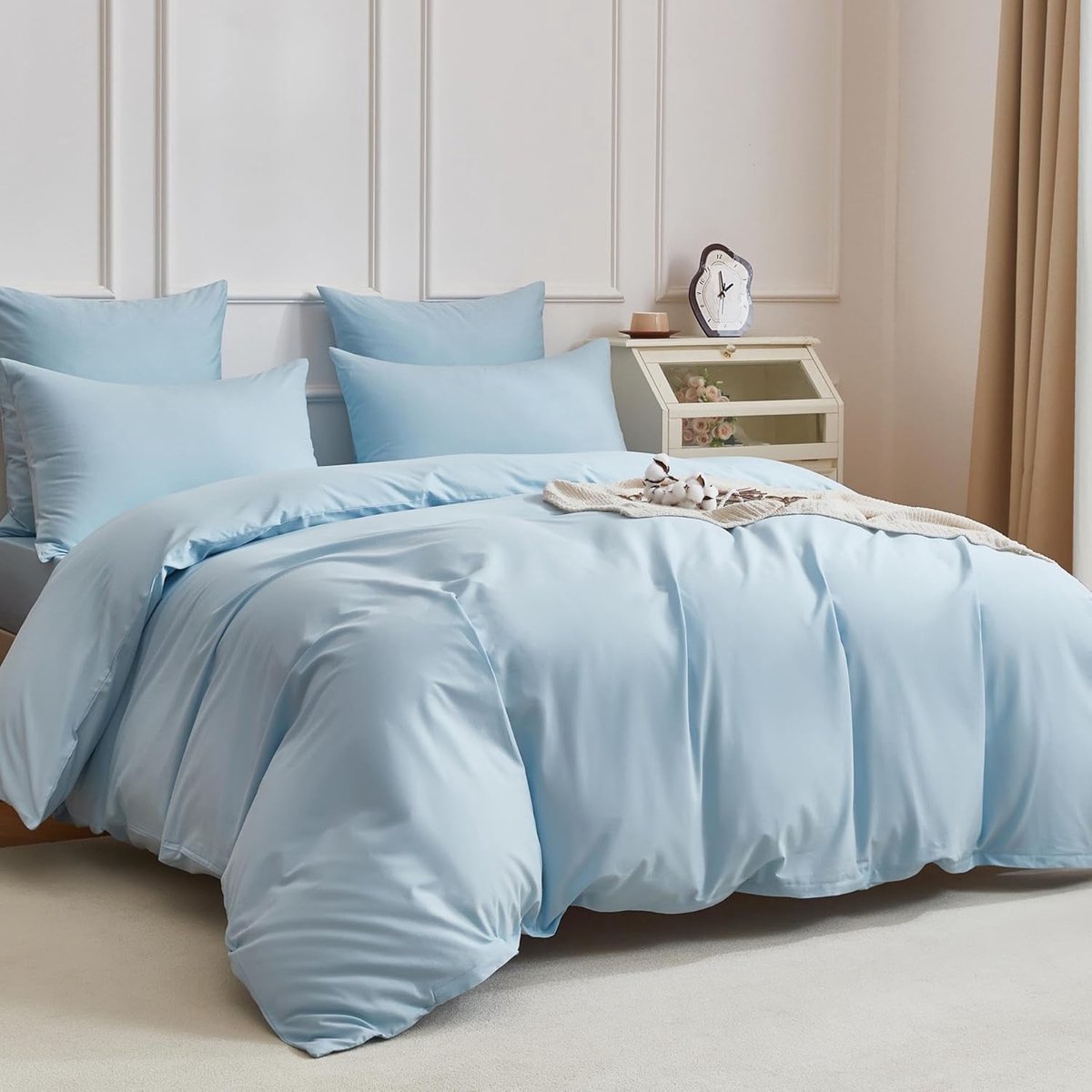 Dekbedovertrek 200 x 220 cm - 100% Katoen - Glad en Ademend - Perfect voor een Comfortabele Slaap - SnelShoppen