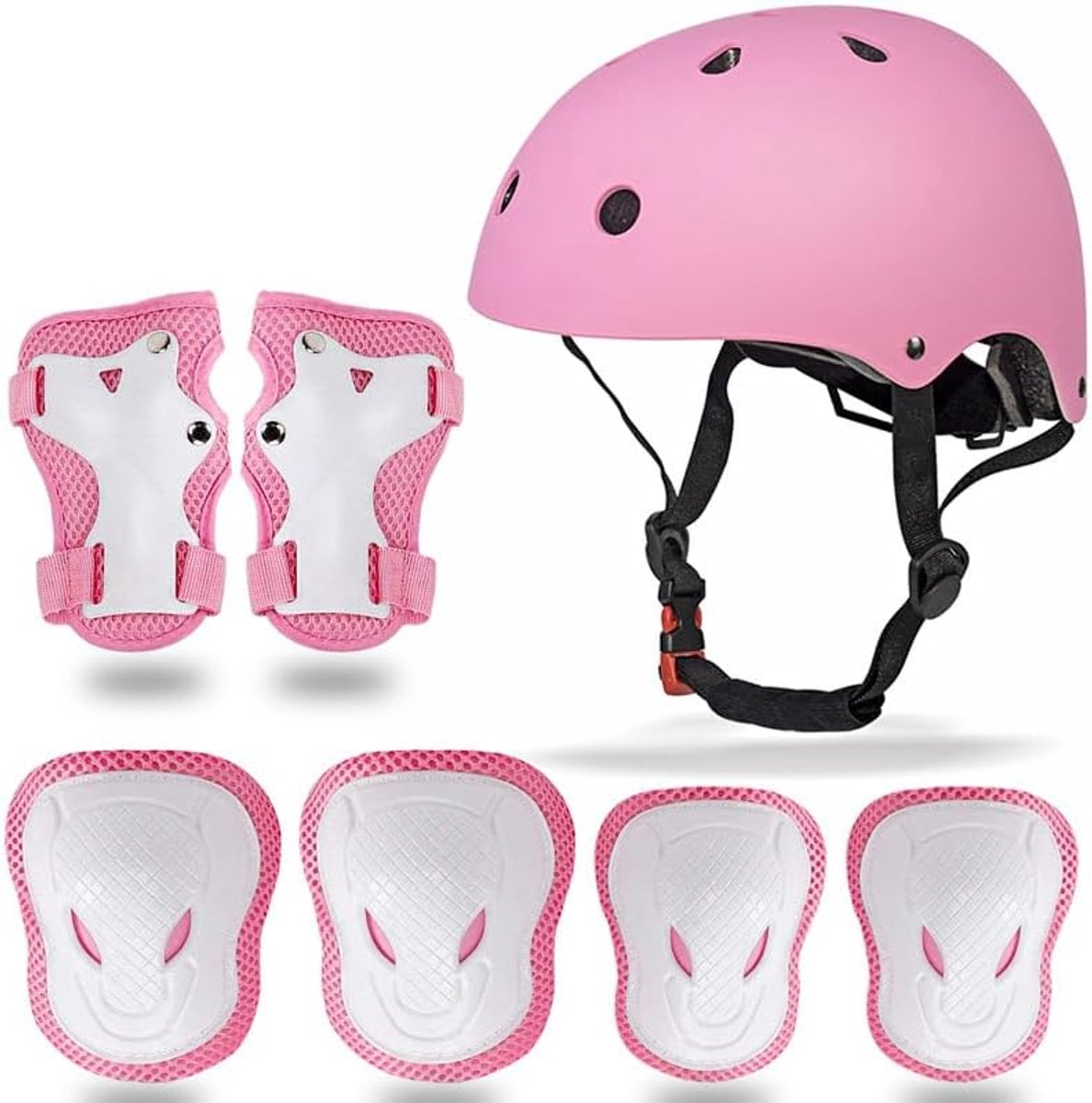 Inline skates set voor kinderen 3-10 jaar - beschermende uitrusting - verstelbare helm en pads - SnelShoppen