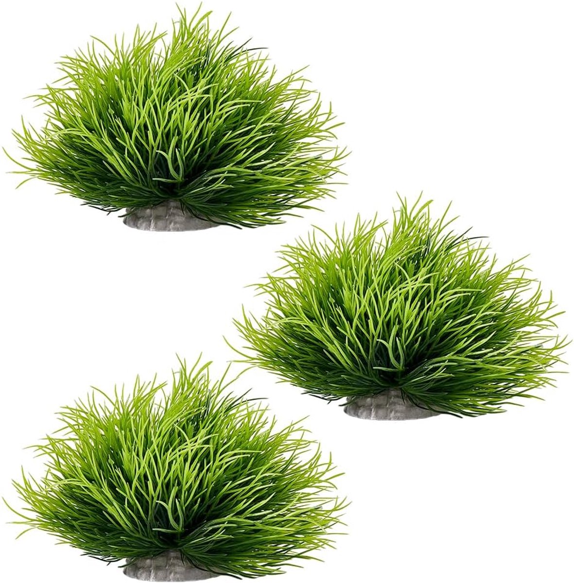Aquariumplanten decoratie groen - kunstmatig watergras - pvc mini gras - perfect voor visbakken - SnelShoppen