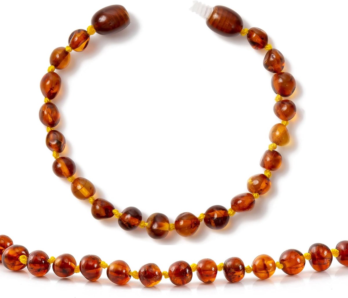Baltisch amber armband/enkelsieraad - handgemaakt - authentiek amber - voor welzijn - SnelShoppen