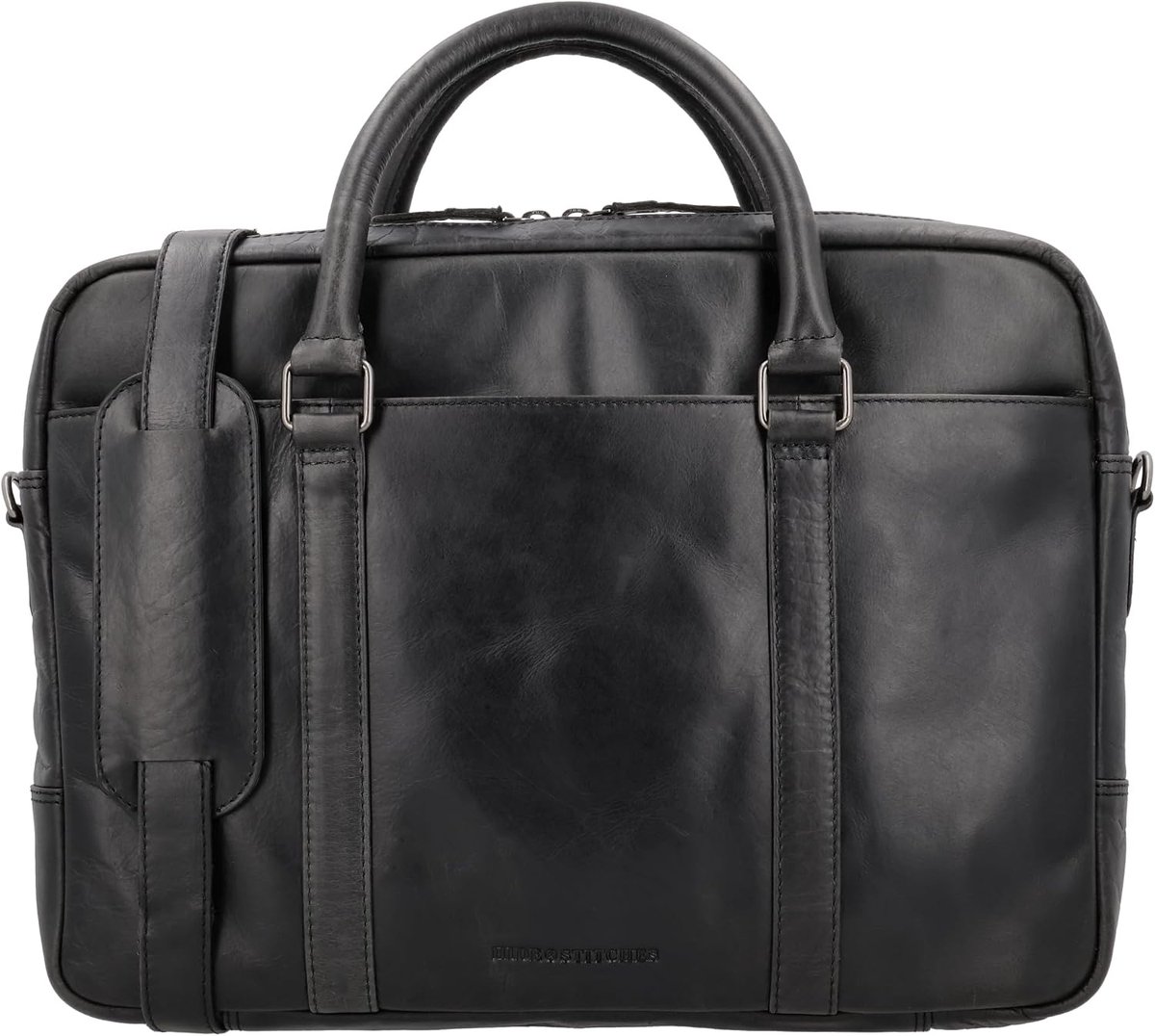 Laptoptas 15,6 inch - hoogwaardig leer - unisex met veel vakken - perfect voor zakelijk gebruik - ShopVlot