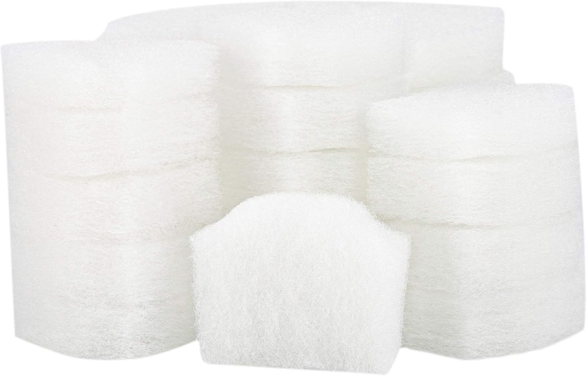 Filterfleece Wit Geschikt voor Oase BioPlus 50, 100 en 200 - 30 Stuks - Mechanische en biologische filtratie - ShopVlot